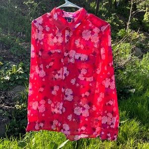 American Eagle Outfitters Floral Button-down Shirt, Large NWOT